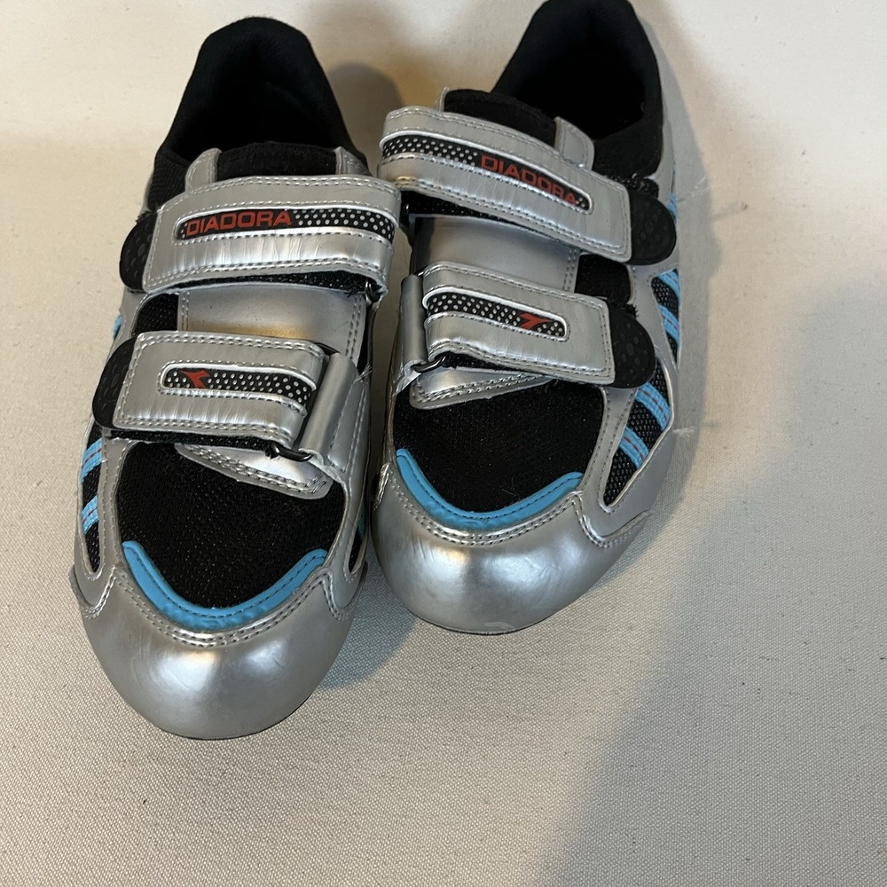 Diadora Women's SPD Compatible Clip-In Road Bike Cycling Strap Shoes (8)‎